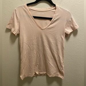 Everlane V-Neck Supima Cotton T-shirt.